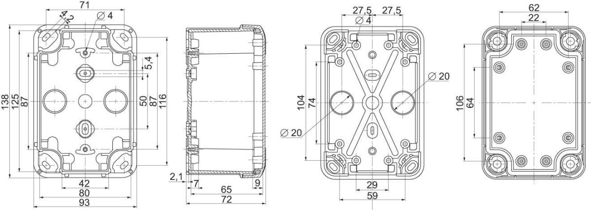 Industriegehäuse NSYTBS1397