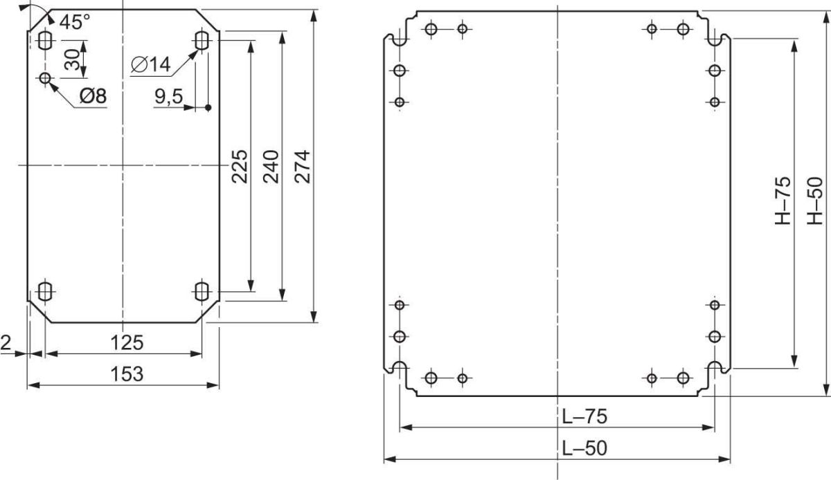 Montageplatte NSYMM48