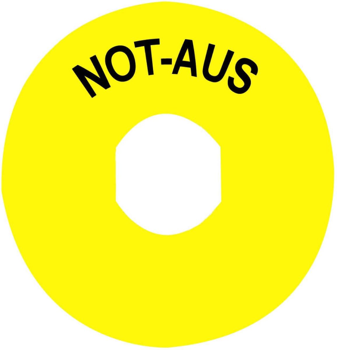Not-Aus-Schild ZBY9260