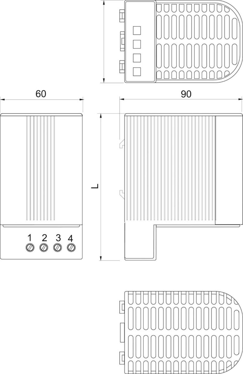 PTC-Isolierte Heizung NSYCR100WU2C