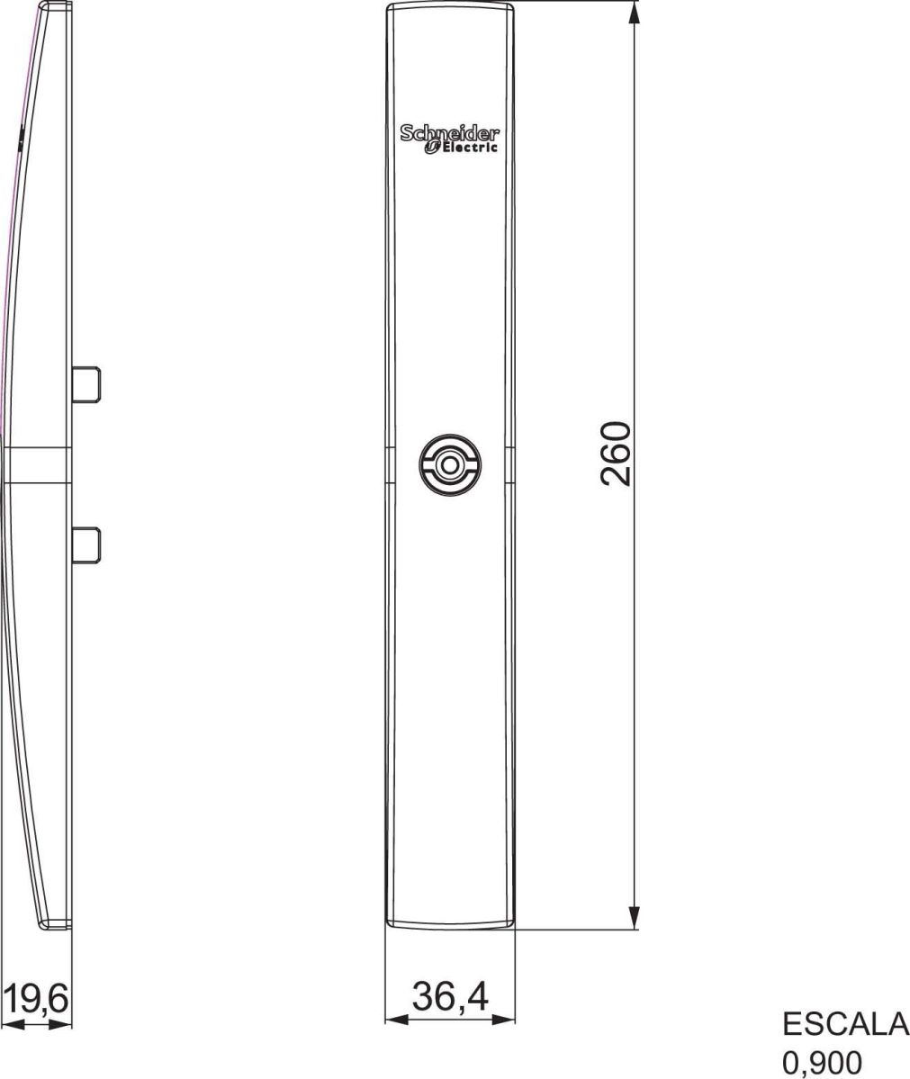 Schlossblende flach NSYSFLOCK24