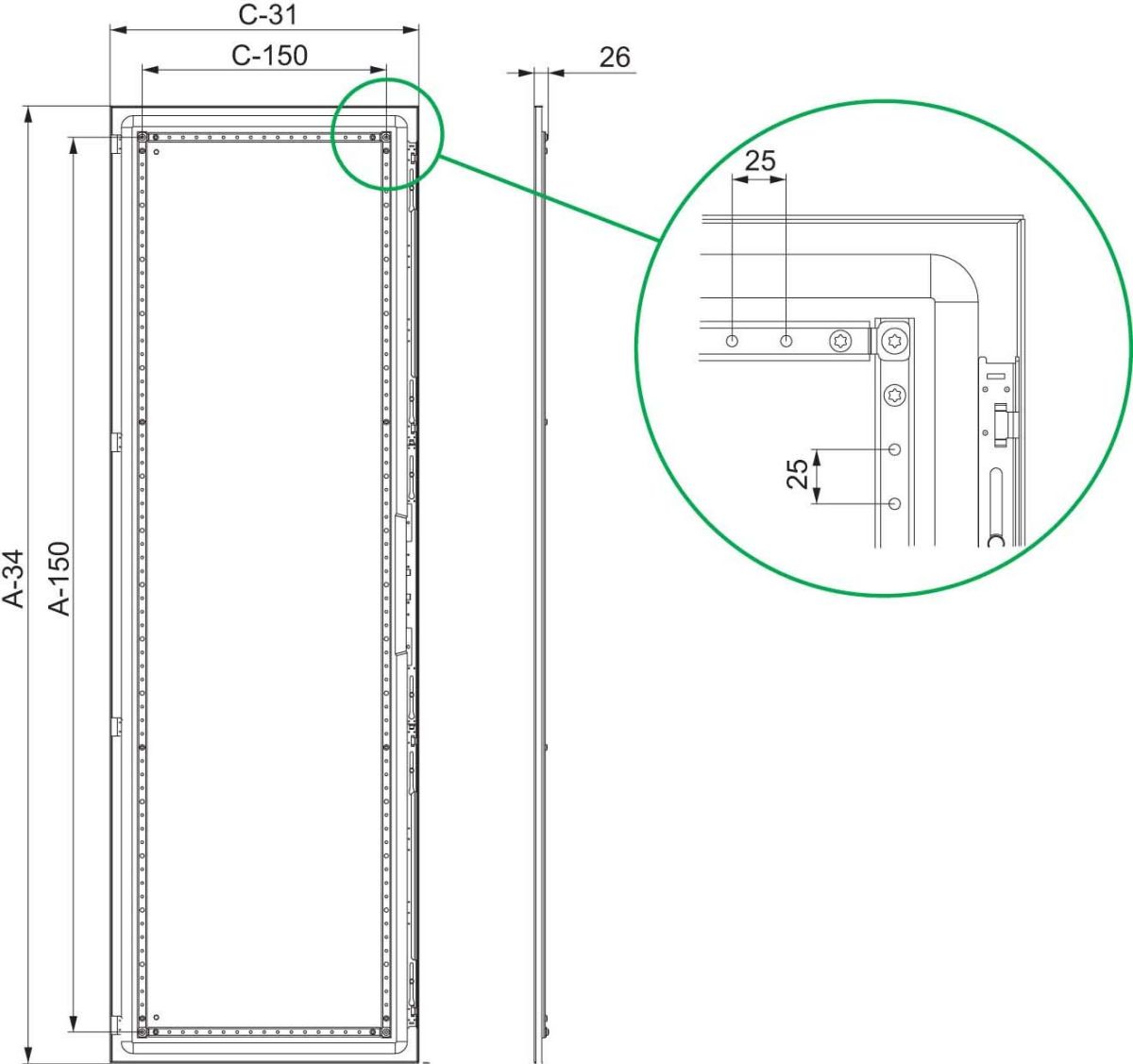 Volltür SF NSYSFD148