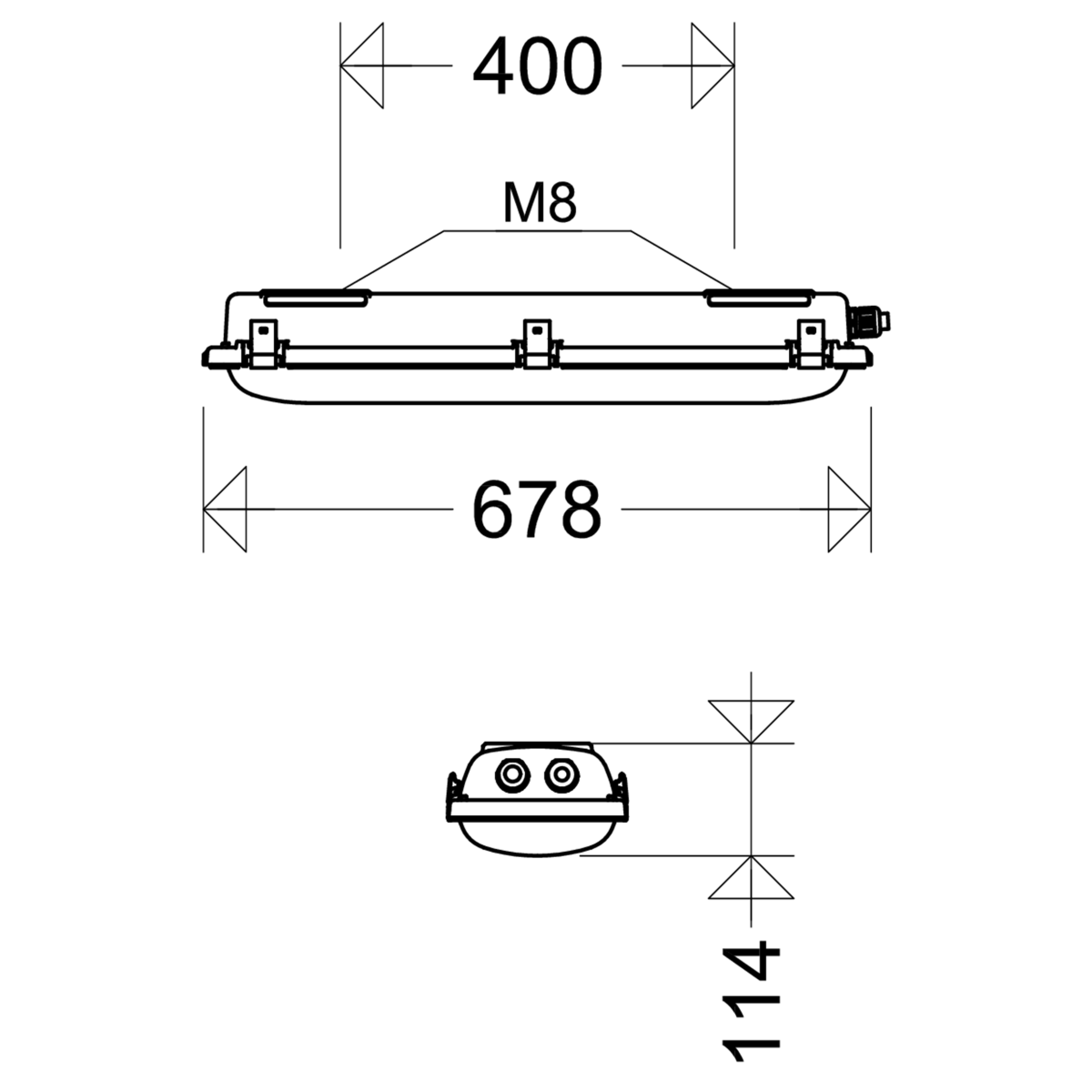 EX-LED-Notleuchte 1h nD867F 06L42/1/4