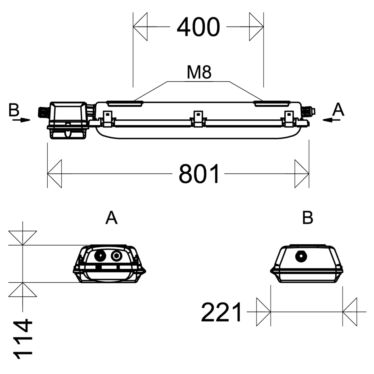 EX-LED-Notleuchte e864F 06L22/3/4