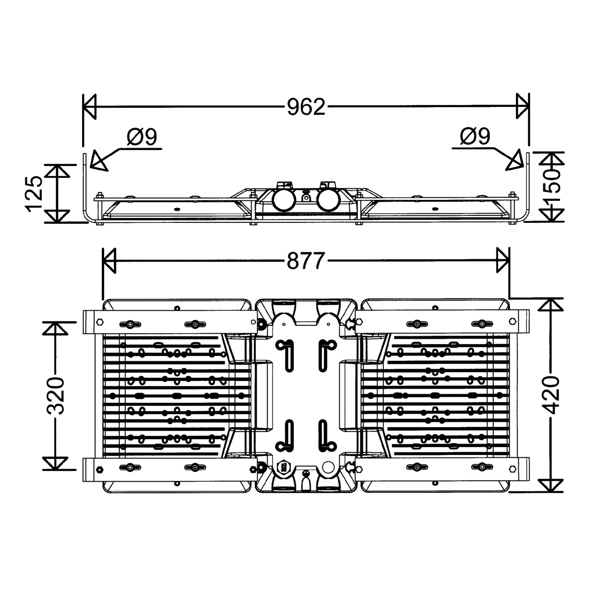 LED-Hallenstrahler 3302 L420B V