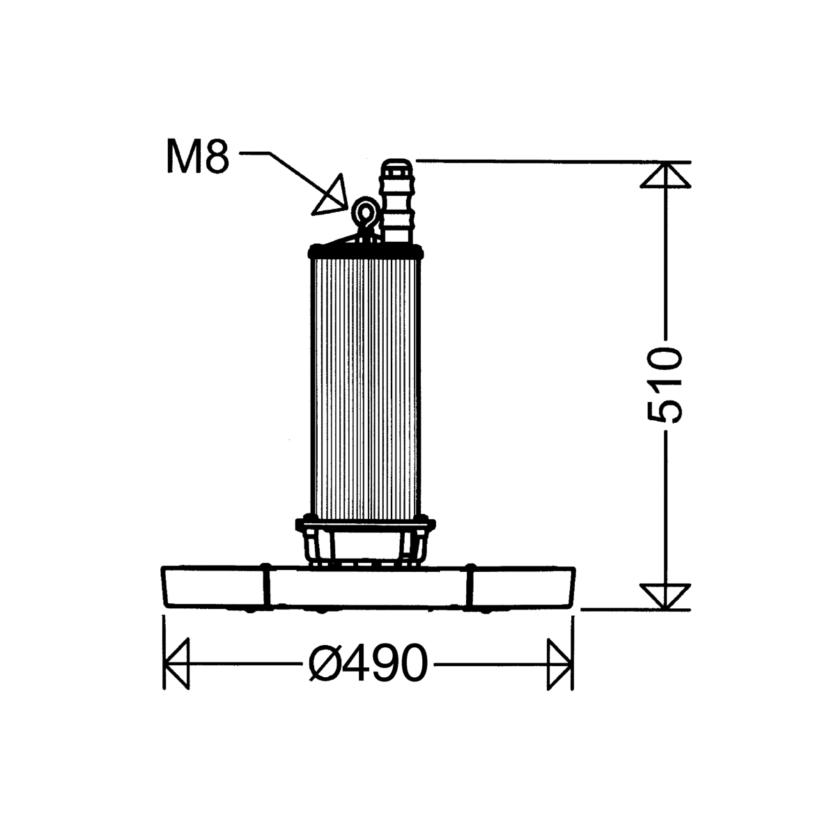 LED-Hallenstrahler 3403 L260