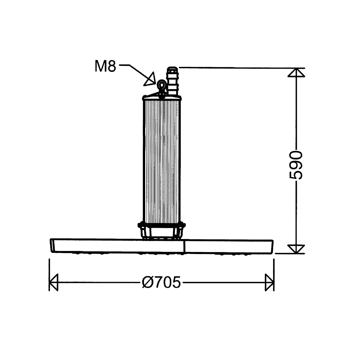 LED-Hallenstrahler 3405 L630TB DIMD