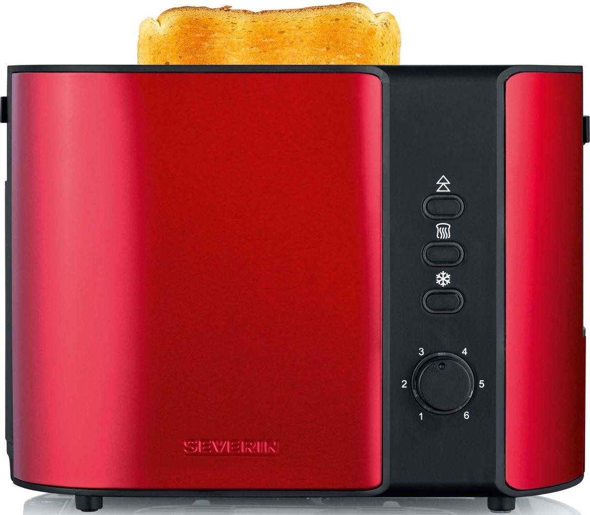 Toaster AT 2217 Fire red-black
