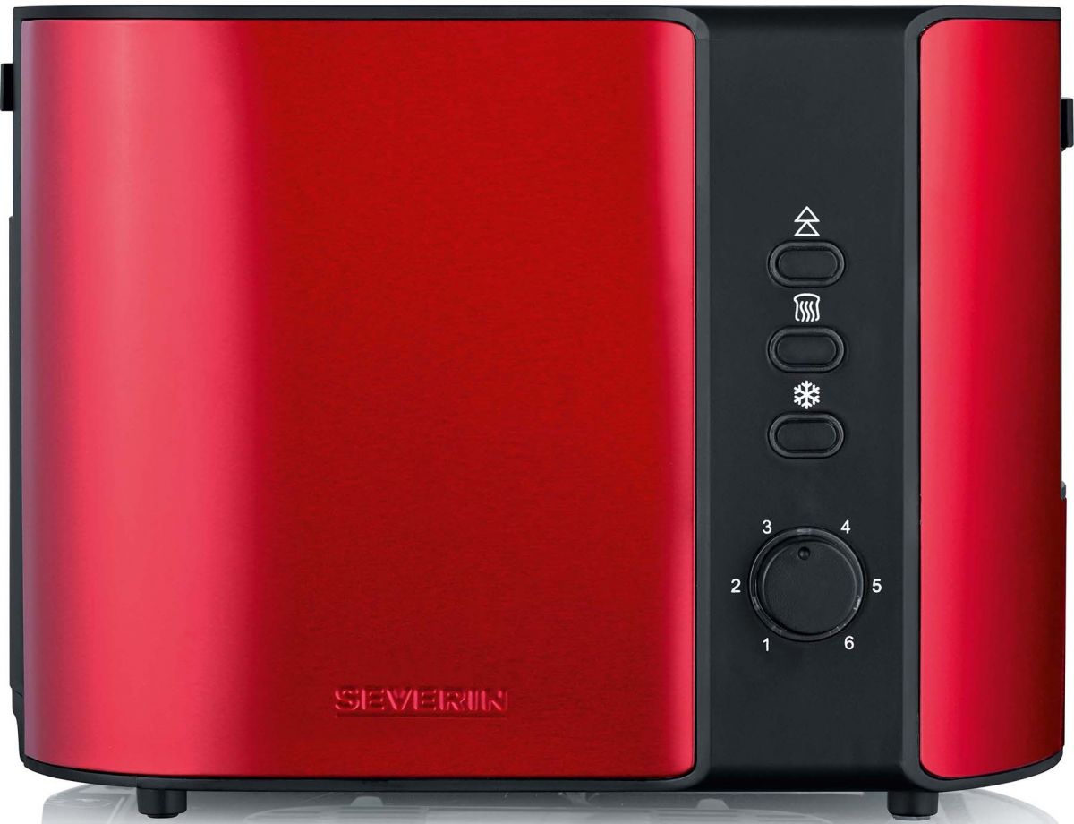 Toaster AT 2217 Fire red-black
