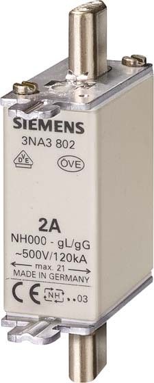 NH-Sicherung NH000 6A gL/gG NH-Sicherung NH000 6A gL/gG