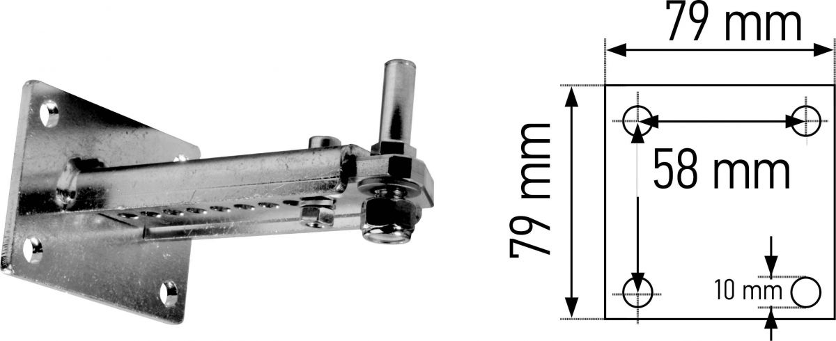 Pfostenflansch 9014609