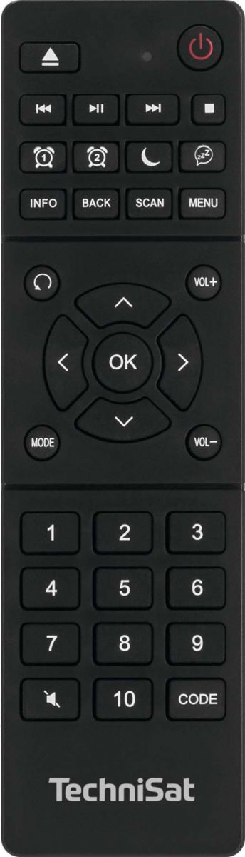 Fernbedienung TechniControl DAB+ sw Fernbedienung TechniControl DAB+ sw