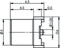 MCX-buchse f.LTP IN SMT AU J01271A0031