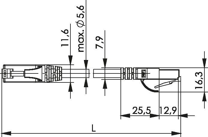 Patchkabel U/UTP Cat.6 100008062