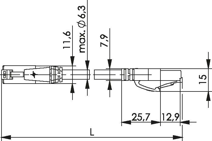 Patchkabel U/UTP Cat.6A 100008333