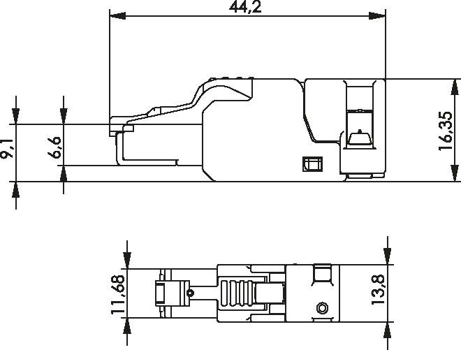 RJ45-Steckverbinder 100023053