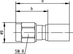 SMA-Kabelstecker cr/cr J01150A0618
