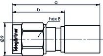 SMA-Kabelstecker cr/cr J01150A0618