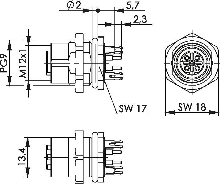 STX M12x1 EBB D-kod. 100007432