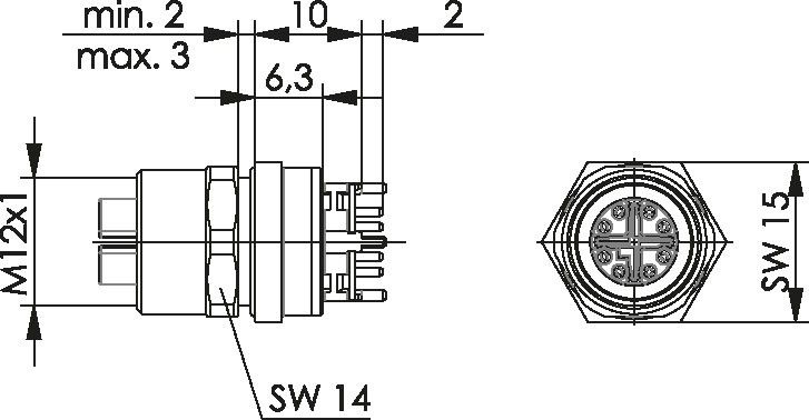 STX M12x1 EBB X-kod. 100007427
