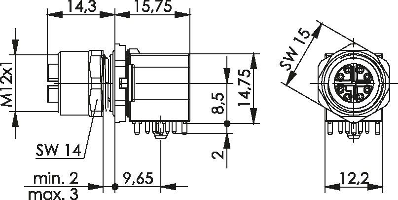 STX M12x1 EBB X-kod. 100007555