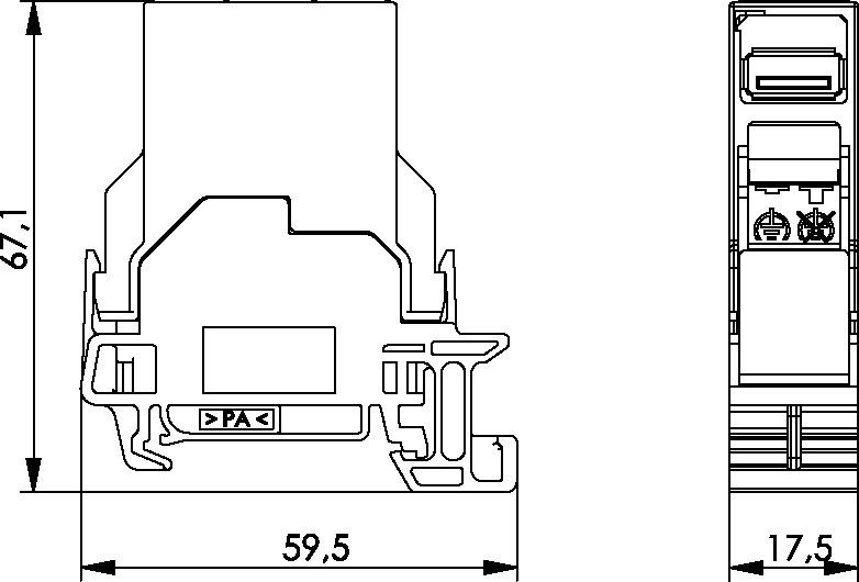 STX Tragschienen-Verbinder 100007440