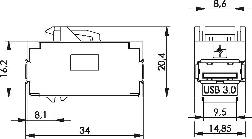 USB-Keystone 100023186