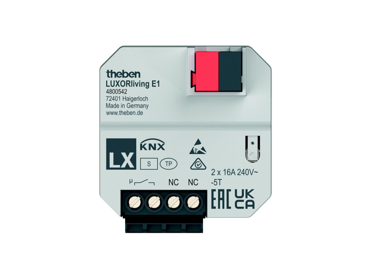 1-fach Aktor LUXORliving E1 1-fach Aktor LUXORliving E1