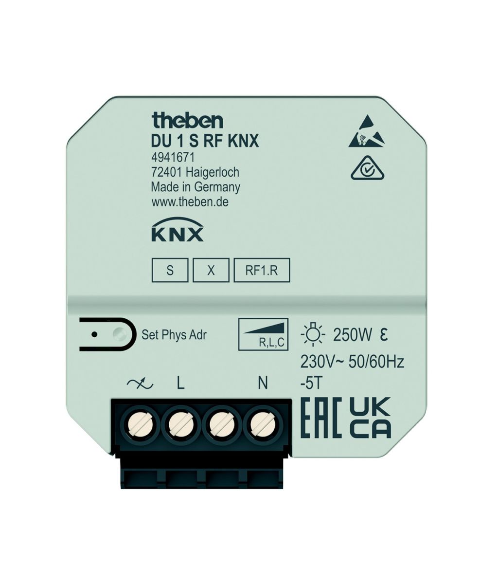 Funk-Dimmaktor DU 1 S RF KNX Funk-Dimmaktor DU 1 S RF KNX