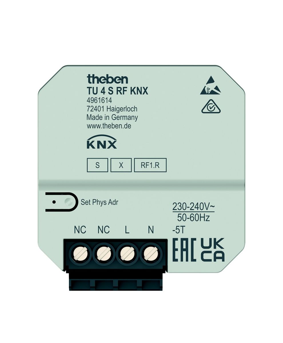 Funk-Tasterschnittstelle TU 4 S RF KNX Funk-Tasterschnittstelle TU 4 S RF KNX