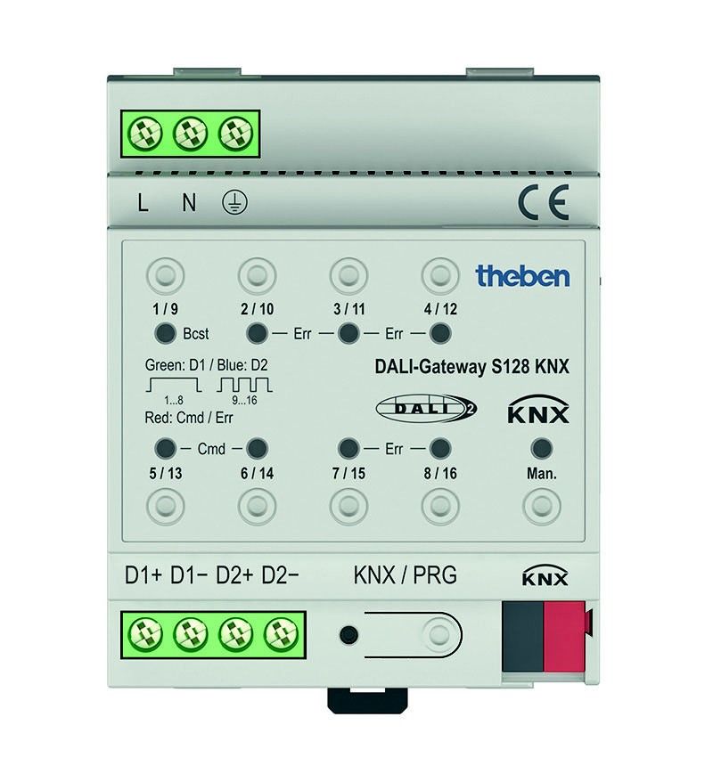 Schnittstelle 2-Kanal DALI-Gateway S128KNX Schnittstelle 2-Kanal DALI-Gateway S128KNX