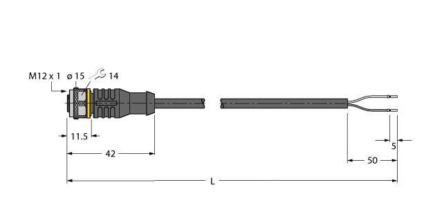 Aktuator- u. Sensorleitung RKC4.221T-20/TEB