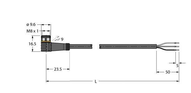 Anschlussleitung PKW3M-2/TEL