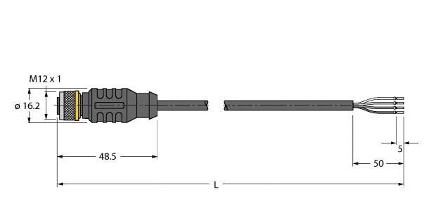 Anschlussleitung RKC4.4T-P7X2-10/TXL