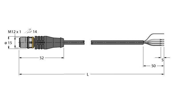 Anschlussleitung RSS4.4T-5/TEL