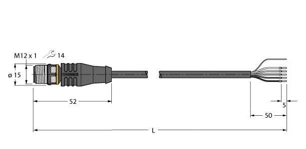 Anschlussleitung RSS4.5T-2/TXL
