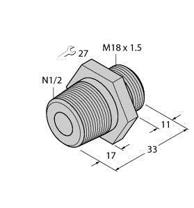 Einschraubadapter FCA-FCST-N1/2-A4