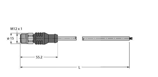Feldbusleitung RSCV-FBY49YE-8M/5D