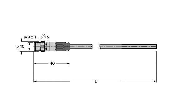 Leitung für Industrial PSGS4M-4416-25M