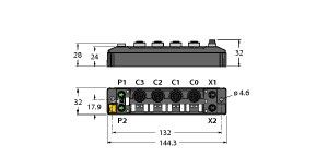 Multiprotokoll-I/O-Modul TBEN-S2-2COM-4DXP