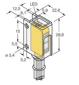 Opto Sensor Q12RB6FF15CR