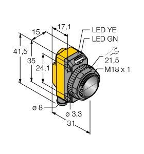 Opto-Sensor QS18VP6R