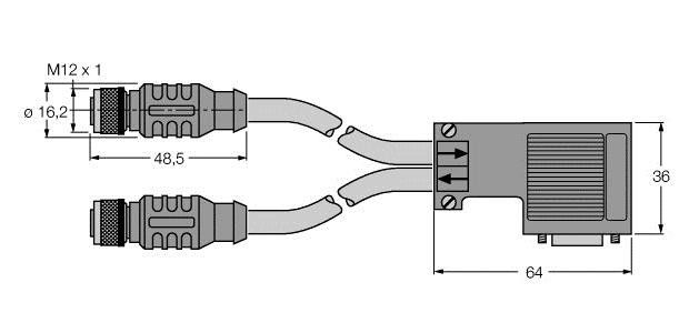 PROFIBUS-Leitung RKSW-D9-R #6604659