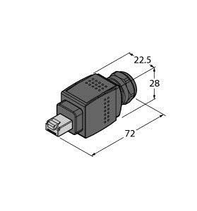 PushPullRJ45-Steckverbin. AIDA-RJ45-CC