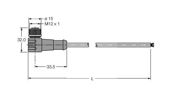 RFID-Leitung WK4.5T-5/S2500
