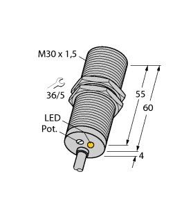 Sensor BI15-M30-LUAP6X