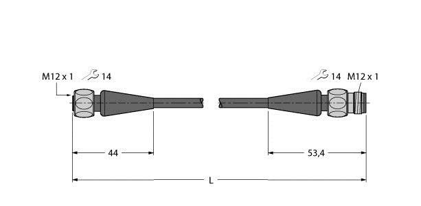 Verbindungsleitung RKH4.5-2-RSH4.5/TFG