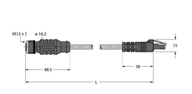 Verbindungsleitung RKS RJ45S 841-4M