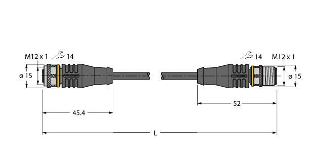 Verbindungsleitung RKS4.4T5RSS4.4T/TEL