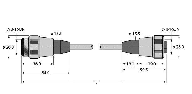 Verbindungsleitung RSM 40 RKM 502M/BL67